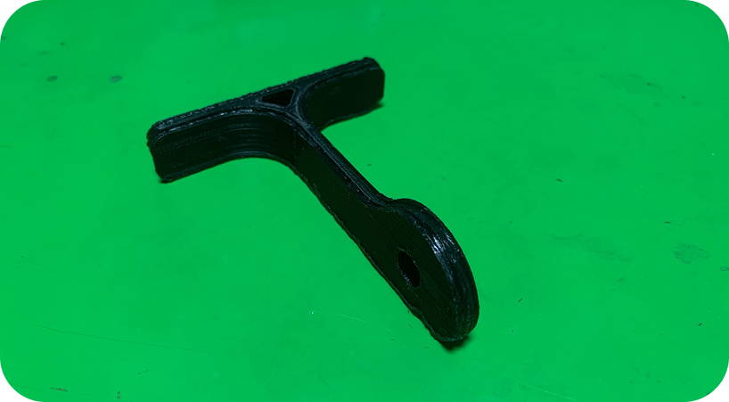 5 axis non-planary manufacturing - Green Background Example